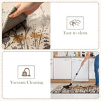 KIMODE Anti Fatigue Kitchen Mats for Floor, Farmhouse Kitchen Rugs Sets of 2, Cushioned Kitchen Floor Mats, Comfort Standing Mat for Sink, Laundry, Office, Desk Brown/Grey 17"x47"+17"x29"