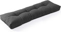 SUNROX LokGrip Non Slip Tufted Memory Foam Bench Cushion, FadeShield Water Resistant Durable Thicken Outdoor/Indoor Bench Seat Pads 54x16x4 inch, Midnight