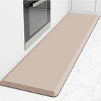 Mattitude Kitchen Mat Cushioned Anti-Fatigue Floor Mat Water Resistant Non-Slip Mats and Rugs Standing and Comfort Desk Mats for House Sink Office Laundry (Beige, 17.3"x60")