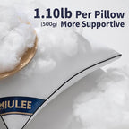 MIULEE 12x20 Pillow Inserts Set of 2 Throw Pillows Premium Down Alternative Lumbar Pillow Inserts Decorative Pillow Stuffer for Sofa, Couch (12x20 inch, Set of 2)