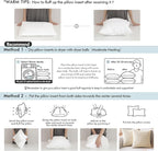 MIULEE Pillow Insert 16x16 Inch, Decorative Square Throw Pillow Inserts, Premium Fluffy Pillow Forms Sham Stuffer for Sofa Couch Living Room