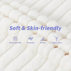 Hobestluk 3 in 1 Bean Bag Chair Giant Bean Bag Chairs Convertible Bean Bag Floor Cushion with Machine Washable Cover, Beanbag Chairs for Adult (White)