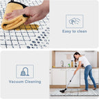 KIMODE Kitchen Mats 2PCS,Cushioned Anti Fatigue Boho Kitchen Rugs and Mats,Non Slip Waterproof Kitchen Mats for Floor,Comfort Foam Standing Desk Mat for Home,Office,Sink,Laundry,Blue and White