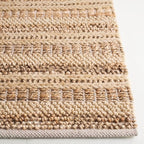 SAFAVIEH Area Rug 8x10 - Natura Collection - Large - Natural & Beige, Handmade Wool, Ideal for Living Room, Bedroom, Dining Space (NAT501A)