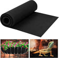 16 x 80 Inch Felt Planter Liner Roll Non-Woven Fabric Coconut Basket Liner Alternative Plant Liner Roll Black Coco Liners Roll Replacement Easy to Cut for Planter Hanging Flower Basket Window Box