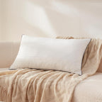 Memory Foam 16 x 26 Inch Throw Pillow Insert, Premium Lumbar Pillow Insert for Decorative Throw Pillow, Living Room, Couch and Sofa, 16 x 26 Inch, White