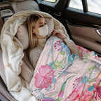 Hummingbird Floral Throw Blanket, Bird Colorful Flowers Blanket Gifts for Women Girls Mom Kids Birthday Mother's Day, Cozy Soft Warm Plush Decor Blankets for Bed Sofa Chair Couch (60"x50")