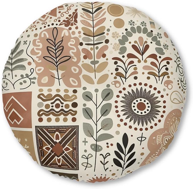 Tufted Floor Pillow, Round