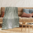 Boho Moss Green Sunrise Mid Century Throws Blankets Modern Abstract Decorative Blankets Boho Minimalist Geometric Aesthetic Soft Warm Bed Bedding Blankets for Couch Bedroom Office 50"x60"