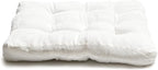 LANITI 24” Inch Extra Large Floor Cushions Tufted Floor Pillow for Adults Square Meditation Ultimate Comfort Oversized Pillows for Floor Cushion (White)