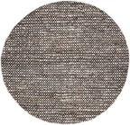 SAFAVIEH Natura Collection Round Rug - 4' Round, Black & Ivory, Transitional Design, Ideal for High Traffic Areas in Living Room, Bedroom & Dining Room (NAT349Z-4R)