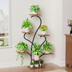 Plant Stand Indoor with Grow Lights - 7 Tiered Large Plant Shelf Indoor, 53" Corner Plant Stands for Indoor Plants, Matel Flower Holder Rack Display for Living Room Patio Garden Balcony Home Decor