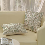 Green Floral Bird Pillow Covers 20x20 Set of 2 Chinoiserie Throw Pillows Green Vintage Flowers Bird Decorative Pillow Cases Outdoor Chinoiserie Decor Farmhouse Cushion Case for Couch Sofa
