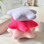 Xiashrk Star Pillow, Decorative Throw Pillows for Bed Couch, 15" Star Shaped Pillow Plush Floor Cushions Room Decor Pillow with Soft Faux Rabbit Fur for Sofa Bedroom Living Room