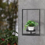 Wall Planters for Indoor Plants, Window Plant Shelves Set of 3, Wall Plant Stand to Hold Large Pots - Premium Metal Hanging Plant Holder for Indoor Outdoor Decor
