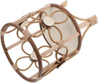 Unique Rattan Plant Stand Greenery Decor Flower Pot Holder for Outdoor Indoor Boho Style Flower Stands for Plants Decorative Planter Display Rack