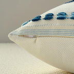 FUTEI Blue Decorative Throw Pillow Covers 20x20 Inch Set of 2, Soft Tufted Striped Textured Accent Cushion Case,Boho Pillows for Couch Decor