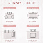 8x10 Area Rugs for Living Room: Washable Large Vintage Floral Rug Low Pile Non-Slip Boho Carpet for Bedroom Home Office Dining Room (Pink, 8'x10')