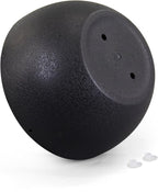 10 inch Hanging Planters for Indoor Outdoor Plants, 2 Pack Hanging Flower Pots with Drainage Holes and Chain for Garden Porch, Round Plastic Hanging Baskets for House Plants, Black