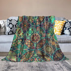 Vintage Mandala Throw Blanket Bohemian Boho Colorful Blanket for Sofa Bed Couch Chair Or Dorm 40"x50"