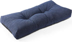SUNROX LokGrip Non Slip Tufted Memory Foam Bench Cushion, FadeShield Water Resistant Durable Thicken Outdoor/Indoor Bench Seat Pads 27x12x4 inch, Heather Indigo