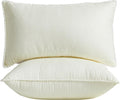 12 x 20 Throw Pillow Inserts - Soft and Plush, Virgin Fiber Filling, Decorative Pillows for Couch Sofa Bed, Machine Washable - White, Pack of 2