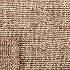 SAFAVIEH Natural Fiber Collection Accent Rug - 3' x 5', Grey, Handmade Farmhouse Country Boho Rustic Jute, Ideal for High Traffic Areas in Entryway, Living Room, Bedroom (NF808F)