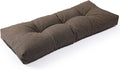 SUNROX LokGrip Non Slip Tufted Memory Foam Bench Cushion, FadeShield Water Resistant Durable Thicken Outdoor/Indoor Bench Seat Pads 48x16x4 inch, Heather Chestnut