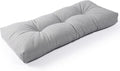 SUNROX LokGrip Non Slip Tufted Memory Foam Bench Cushion, FadeShield Water Resistant Durable Thicken Outdoor/Indoor Bench Seat Pads 30x14x4 inch, Heather Grey