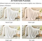 lifein Throw Blanket for Couch-White Boho Throw Blanket, Cream Soft Fleece Plush Lightweight Blankets&Throws for Spring, Fuzzy Decorative Blankets for Livingroom Bed Sofa Chair (50x60, White)