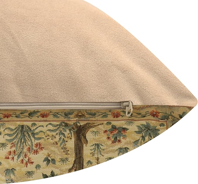 C Charlotte Home Furnishings Inc Tree of Life Light European Cushion Cover - 18 in. x 18 in. Cotton by William Morris