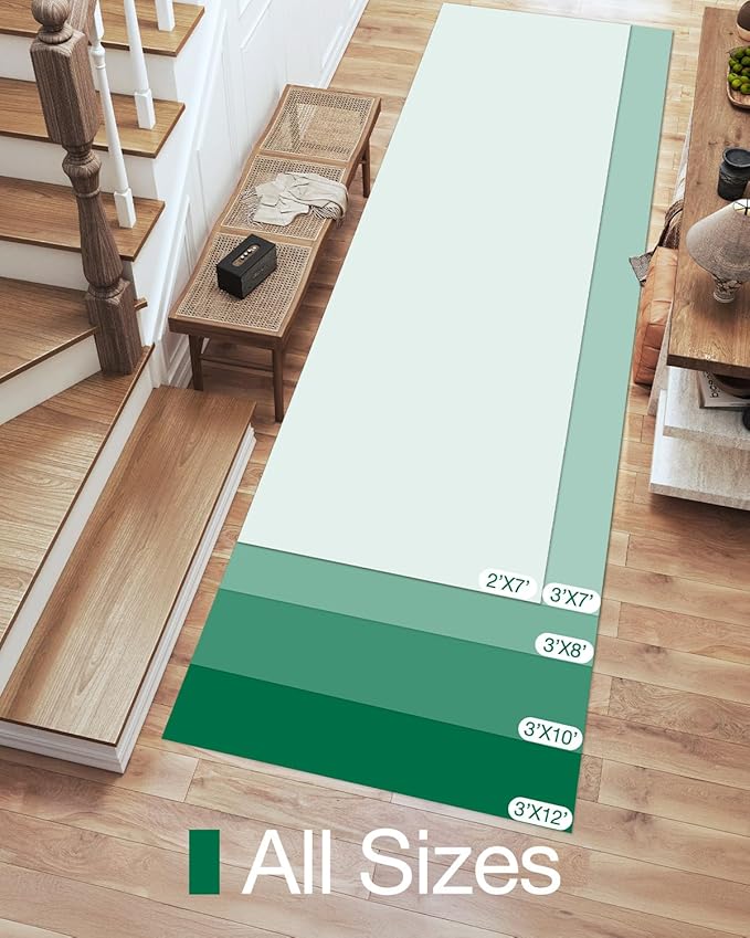 LUMI 3x12 Jute Runner Rug Non Slip for Hallway, Natural Rustic Carpet No Shedding, Farmhouse Braided Area Mat Indoor High Traffic for Living Room, Entryway, Kitchen, Laundry