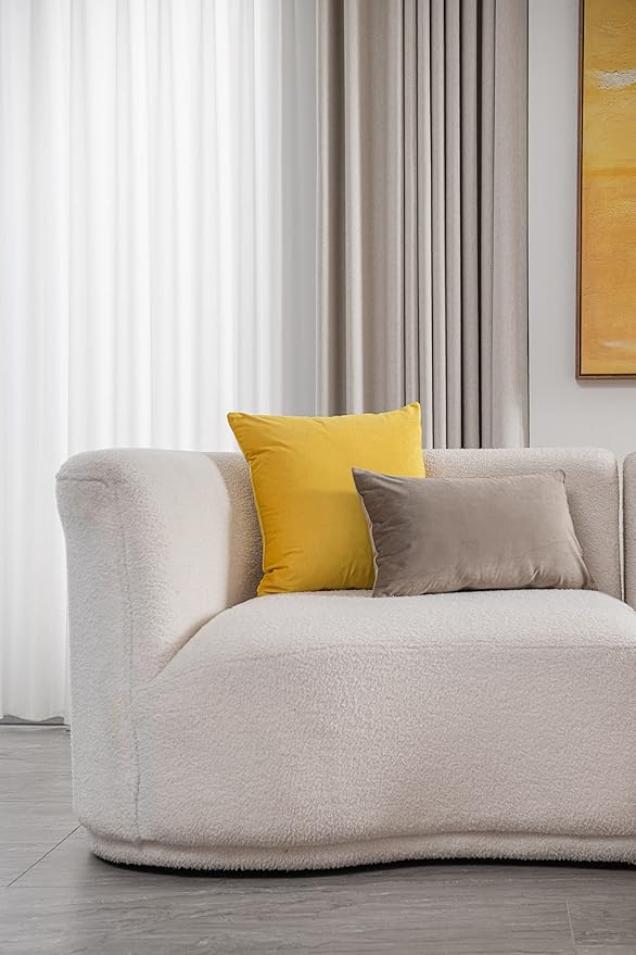 Lumbar Pillow Covers 12x20 Taupe: Pack of 2 Cozy Soft Velvet Rectangular Modern Luxury Decorative Throw Pillow Cases for Sofa Couch Living Room Bed Home Decor