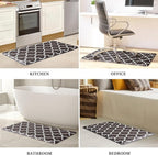 WISELIFE Anti Fatigue Floor Mat - 4/5 Inch Thick Kitchen Mat Non Slip Waterproof Heavy Duty Ergonomic Comfort Mat Durable for Home, Office, Sink, Laundry,(20" x 39", Chocolate)