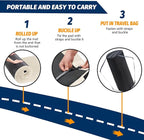 CYMULA Memory Foam Camping Mattress Pad, CertiPUR-US Sleeping Mat, Portable Roll Up Mattress for Adults, Camping Bed Pads for Sleepover, Car Bed with Travel Bag