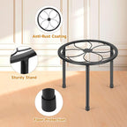 5 Pack Metal Plant Stand, Iron Plant Stands for Indoor and Outdoor, Flower Pot Stands for Multiple Plant, Black Potted Plant Holder for Garden Home