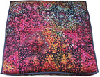 ICC Large Square Floor Pillow Cover Hippie Ottoman Pouf Cover Daybed Cotton Mandala Cushion Cover with Heavy Duty Zipper Seating Ottoman Poufs Dog-Pets Bed (Multi Star, 35" Square)