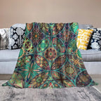 Vintage Mandala Throw Blanket Bohemian Boho Colorful Blanket for Sofa Bed Couch Chair Or Dorm 30"x40"