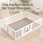 Baby Play Mat for Floor,Extra Large 79"×118" Tummy Time Mat,Thicker Memory Foam Mats for Toddler,Infant,Kids,Water Repellent Ultra Soft Coral Velvet,Non-Slip Backing Safe for Crawling(Beige)