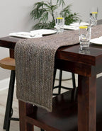 Unique Loom Braided Jute Collection Area Rug - Dhaka (1' 2" x 10' Table Runner, Gray)