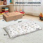 BlueWood Cushion for Climbing Arch, Montessori Philosophy Soft and Non-Slip Pillow for Kids, Pikler Cushion for Reading, Playing, Games, Parties (Stationery Pattern)