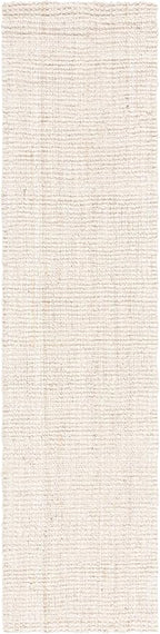 SAFAVIEH Natural Fiber Collection Runner Rug - 2'3" x 9', Ivory, Handmade Farmhouse Jute, Ideal for High Traffic Areas in Living Room, Bedroom (NF730A)