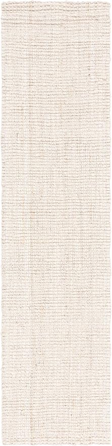 SAFAVIEH Natural Fiber Collection Runner Rug - 2'3" x 9', Ivory, Handmade Farmhouse Jute, Ideal for High Traffic Areas in Living Room, Bedroom (NF730A)