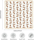 insular Cotton Muslin Baby Blanket with Tassel, Boho Bohemian Muslin Swaddle Blanket Baby Receiving Blanket with Fringe, Nursery Decor Throw or Nursing Blankets, 47" x40”, Labrador