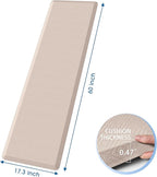 Mattitude Kitchen Mat Cushioned Anti-Fatigue Floor Mat Water Resistant Non-Slip Mats and Rugs Standing and Comfort Desk Mats for House Sink Office Laundry (Beige, 17.3"x60")