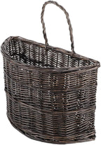 Wicker Wall Hanging Basket, Woven Plants Flowers Basket for Porch Garden Farmhouse Kitchen (Sector)
