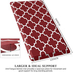 WISELIFE Anti Fatigue Floor Mat - 4/5 Inch Thick Kitchen Mat Non Slip Waterproof Heavy Duty Ergonomic Comfort Mat Durable for Home, Office, Sink, Laundry,(22" x 36", Red)