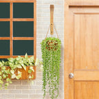 Wooden Plant Hangers - Hanging Plant Hooks for Indoor Outdoor, Wood Hanging Wall Plant Hooks Heavy Duty for Flower Pots Wind Chimes and Bird Feeders(2-Pack,8-Inch)