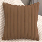2 Pack 22x22 Pillow Cover Velvet Pillow Covers, Faux Fur Square Throw Pillow Covers for Living Room Decorations Throw Pillow Case, Throw Pillow Cover Cushion Cover for Sofa Bedroom Car, Brown