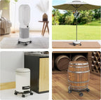 2 Pack Rolling Plant Stands with Wheels - 10.24" Plant Caddy, 360 °Rotatable and Lockable Plant Rollers, 80LB Weight Capacity, Plant Tray with Casters for Indoor Outdoor Wine Cellar.